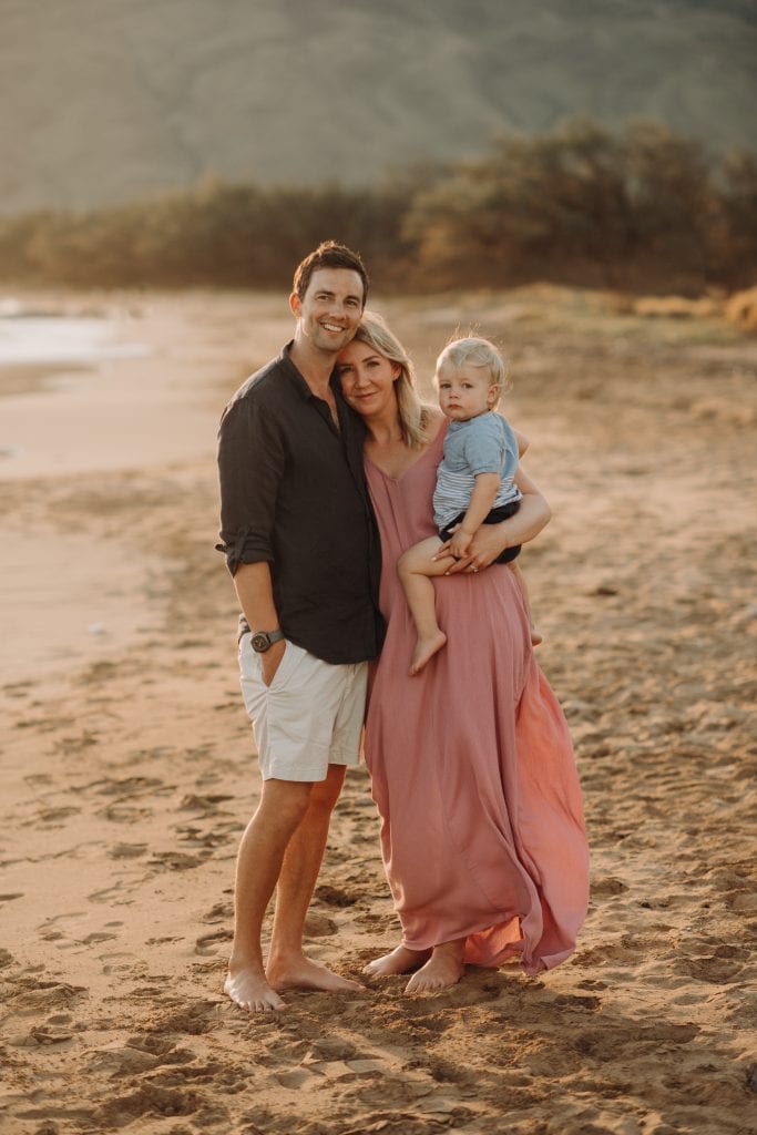sunset beach family photos