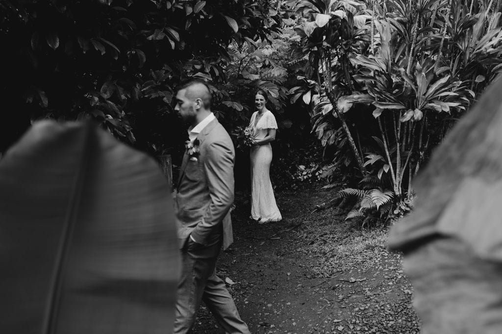 beautiful garden wedding in Maui