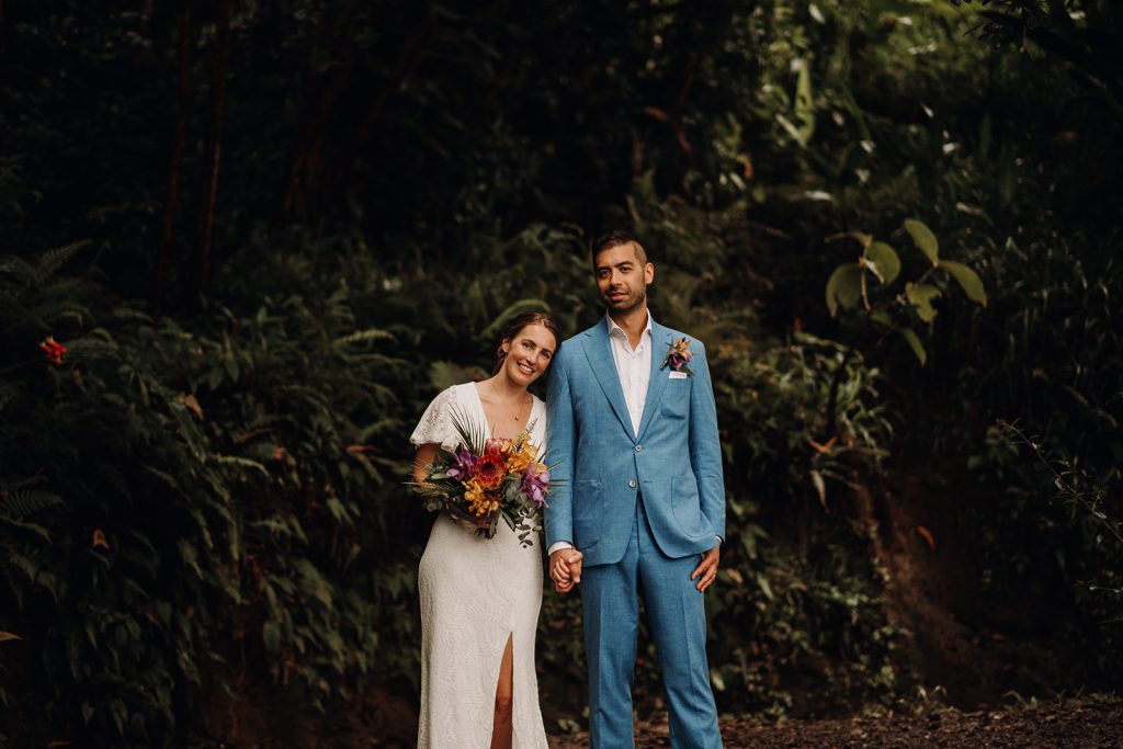 enchanted forest wedding day in Hawaii