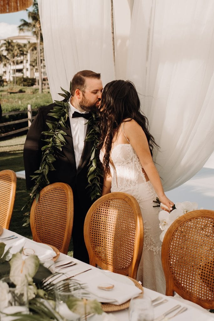 a beautiful luxury wedding day in Maui