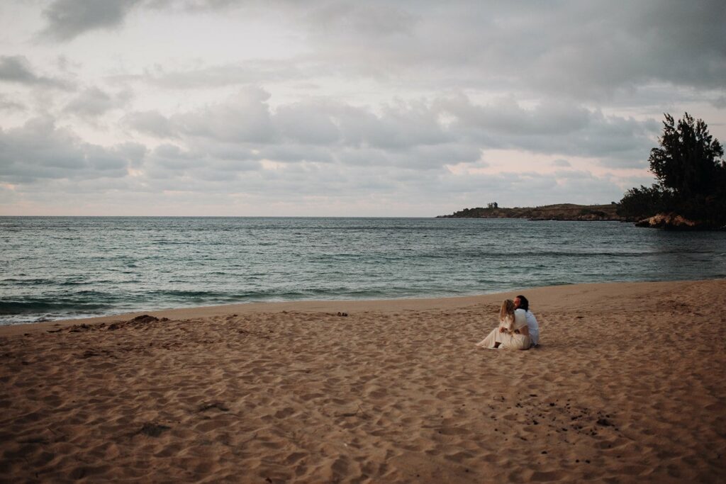 beach engagement photos