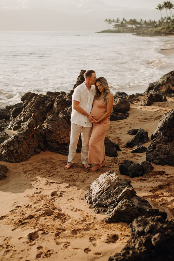 Maui Maternity Photos at Po'Olenalena Beach Park